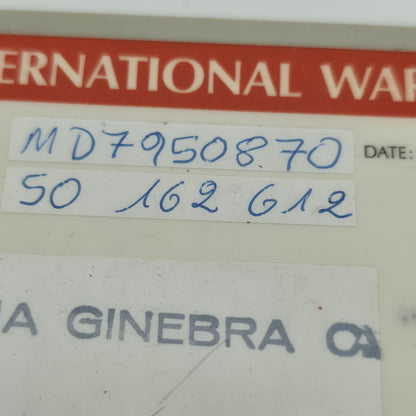 Omega International warranty card 1991 w/ Dealer Ref: MD7950870 Ephemera Vintage