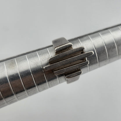 Sterling Silver Ring Mid Century Brutalist Abstract Native M.R Mexico Size 8