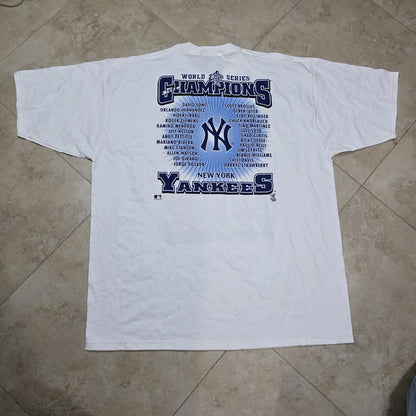 1999 World Series New York Yankees Shirt Mens 2XL White Double Sided Vintage