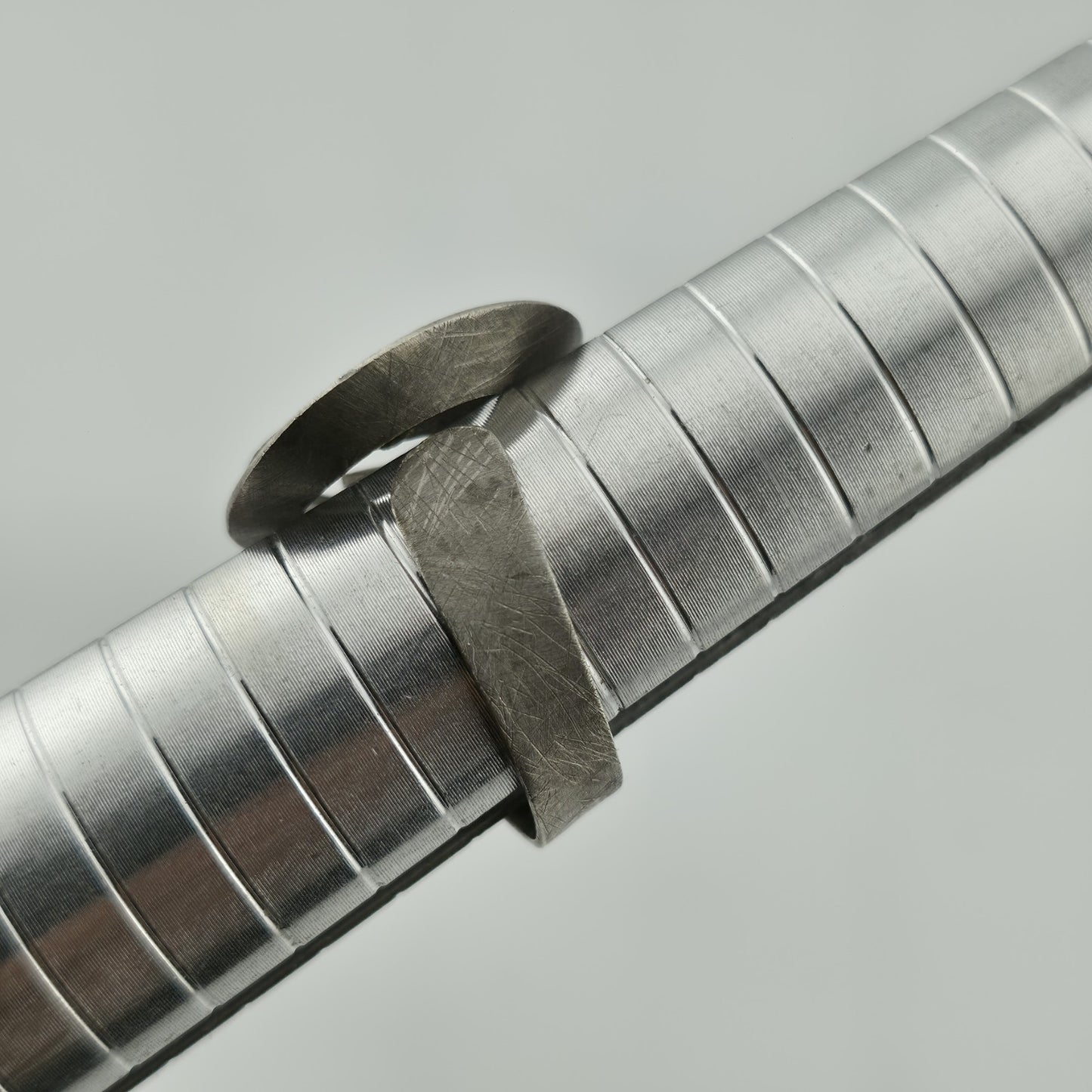 Joid'art Ring contemporary Artisan Spiral 925 Sterling Silver Adjustable