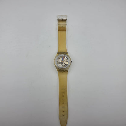 Swatch GK100 Jelly Fish Transparent Gent 34mm 1985 Vintage AG1985 Swiss Watch