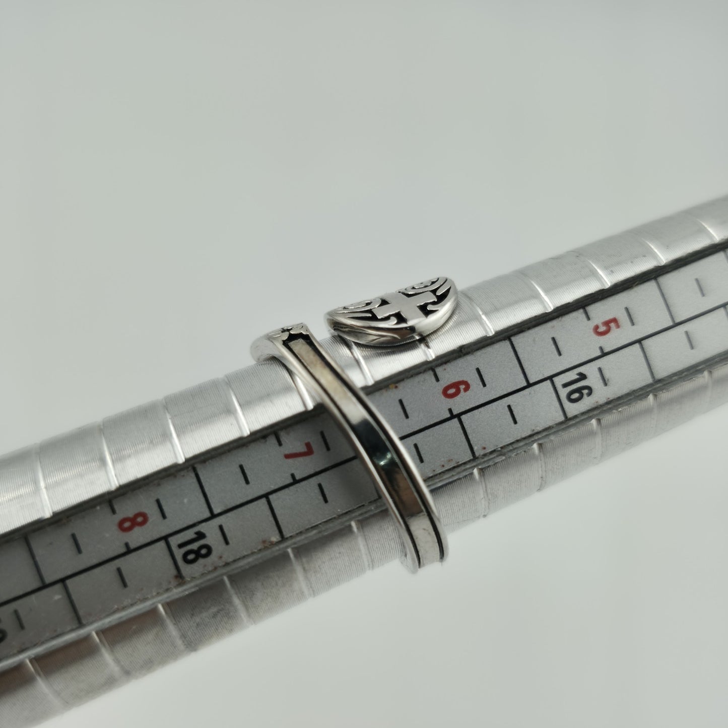 .925 Sterling Silver Wedding Band Ring  Men Women Adjustable Size Polished