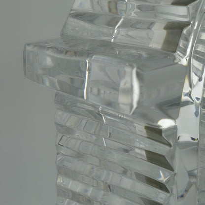 WATERFORD CRYSTAL LISMORE CARRIAGE CLOCK — 7" MANTLE / DESK