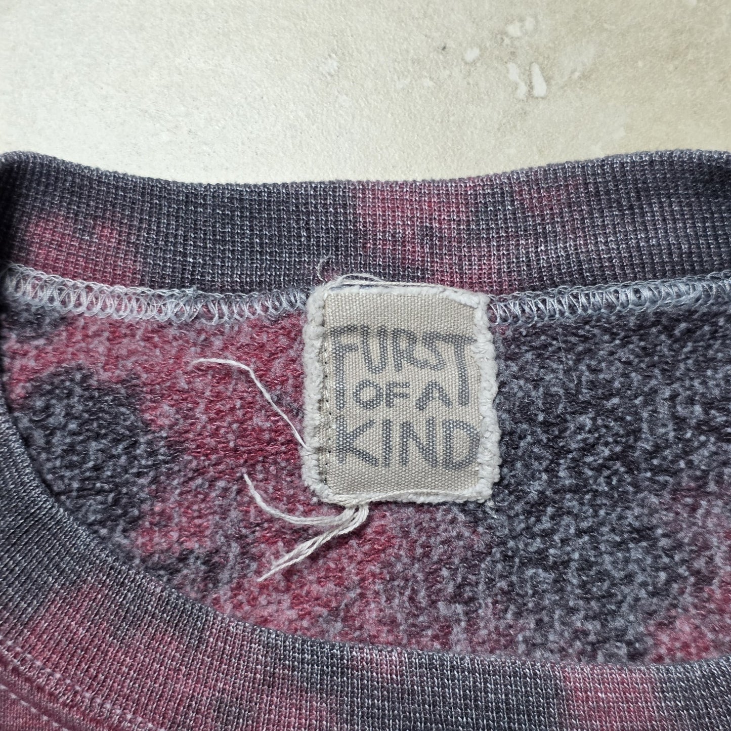 Furst Of A Kind Sweatshirt NCAA NOTRE DAME FIGHTING IRISH Acid Wash Distressed