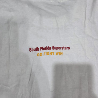 McDonald's Shirt Mens Shirt XL White Promo Tee South Florida Superstars GO FIGHT