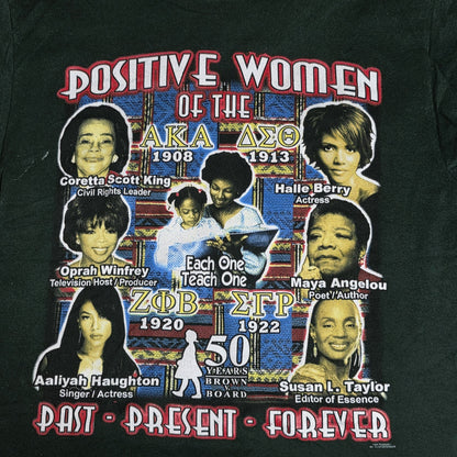 Positive women of the past present future 50 Years Brown V Board Shirt Large VTG