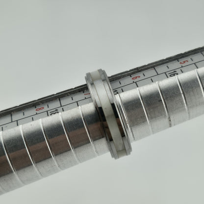 Tungsten Carbide men Women  band  Silver Tone size 6.76