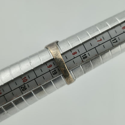 Sterling Silver Ring Oval Turquoise Size 8.76 Vintage