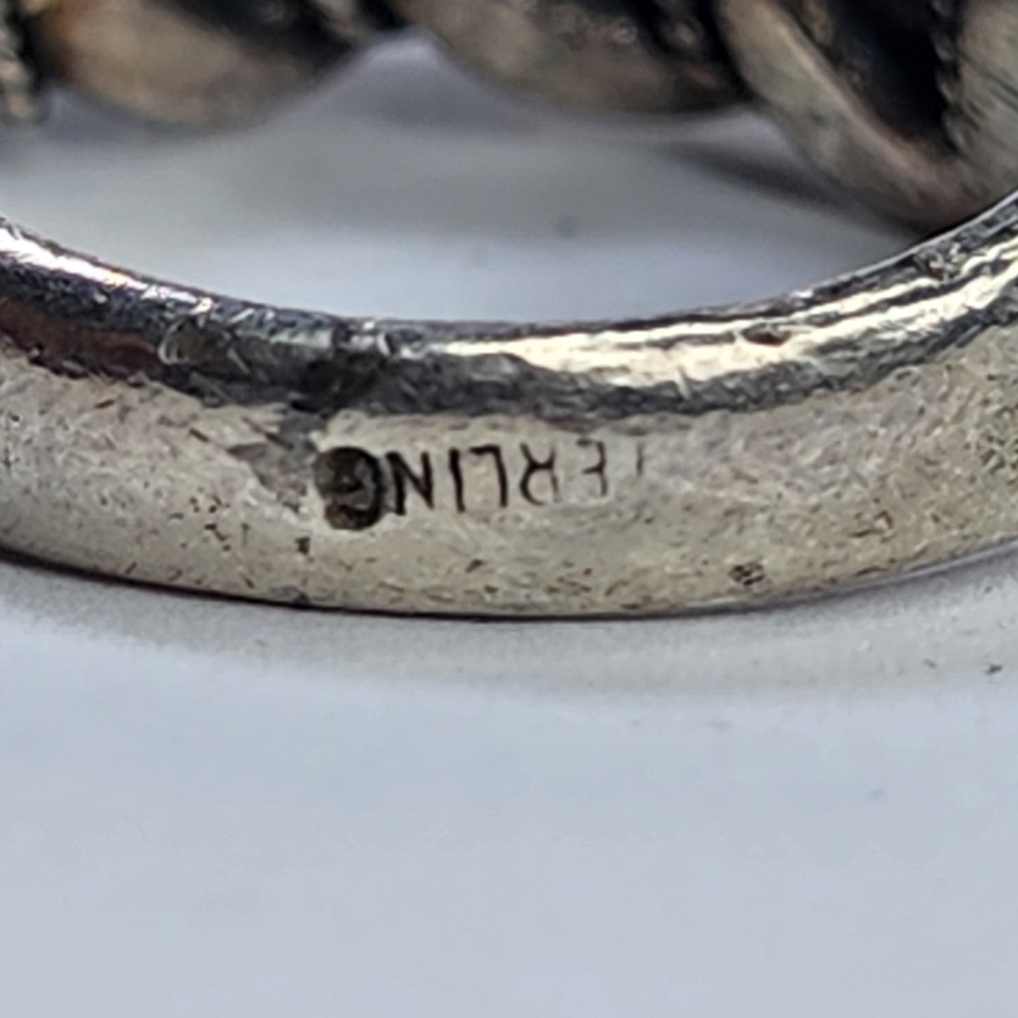 Namejs gredzens ring 925 Sterling Silver oxidized braided Latvian Jewelry Size 9