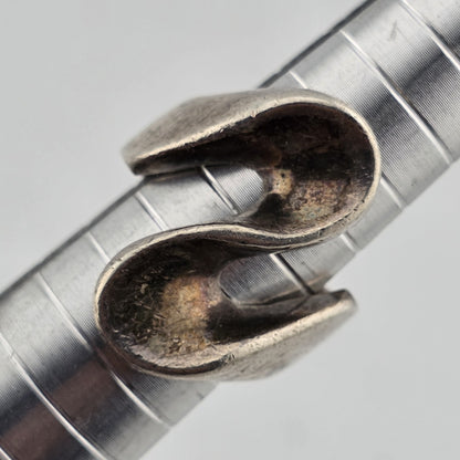 STERLING SILVER Ring MCM MODERN MODERNIST Koppel Abstract SIGNED HEAVY 6.5 VTG