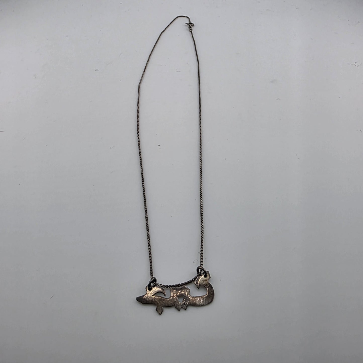 Sterling silver 925 necklace with a name Arabic Jasmine  18 Inches