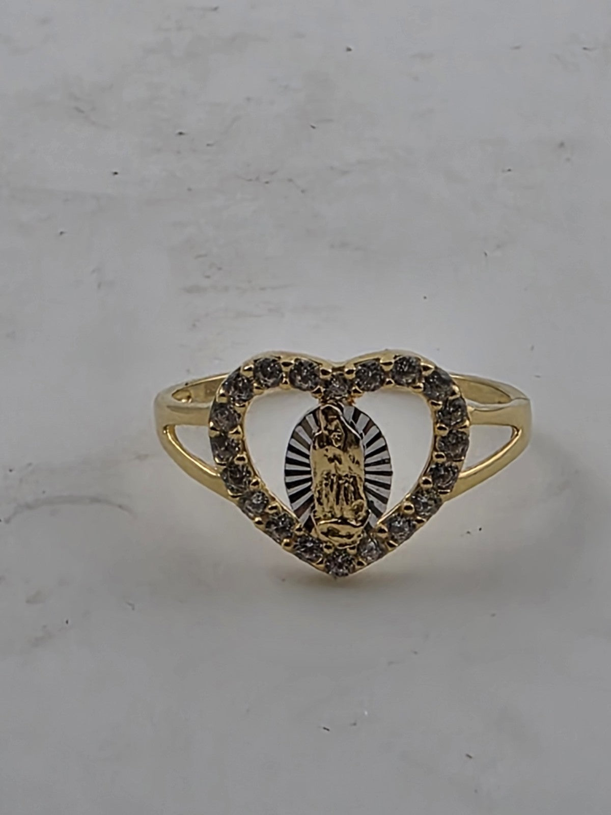 Cynthia Rowley Sterling Silver 925 Madonna Ring 7 Catholic Christian Jewelry New