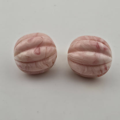 Avon Burst of Spring Pierced Earrings Pink Vintage 1988