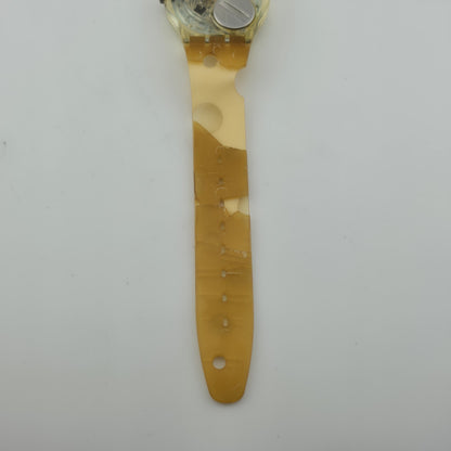 Swatch Watch Special Edition Cheesy Toast GK304 Swiss Cheese New Battery Vintage