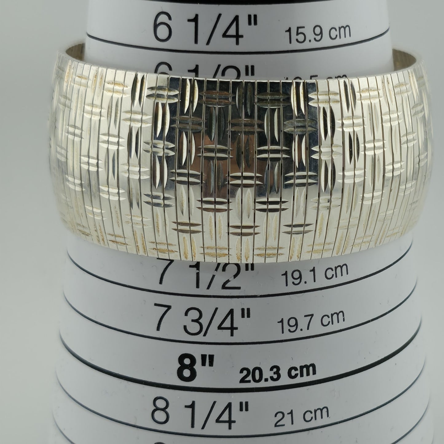 Sterling Silver Bracelet Flexible Diamond Cut Omega 7.5 JTV 925 Italy LIRM