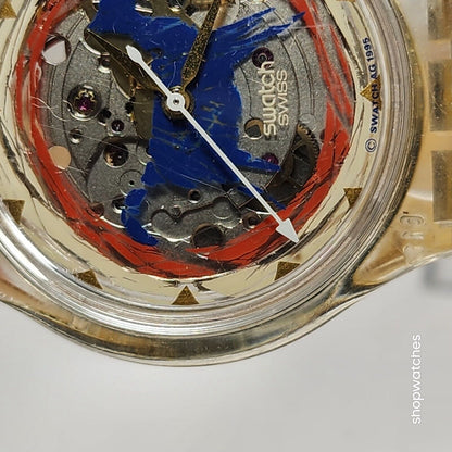 Swatch Watch Aniak Sak123Vintage Rare Automatic Swiss movement  23 Jewels EUC great