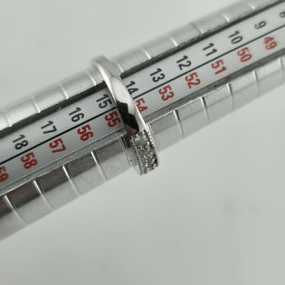 925 STERLING SILVER RING BAND WITH CZ STONE 7