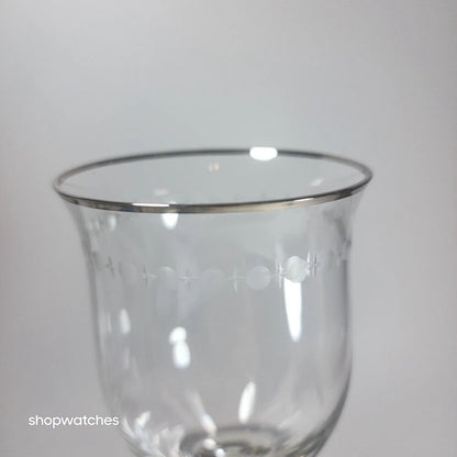 Lenox Pearl Platinum Crystal Iced Beverage Glass Goblet Set 20 Pc Elegant