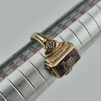 Ferguson 1953 Class Ring 10K Yellow Gold Balfour Size 6.25 Vintage