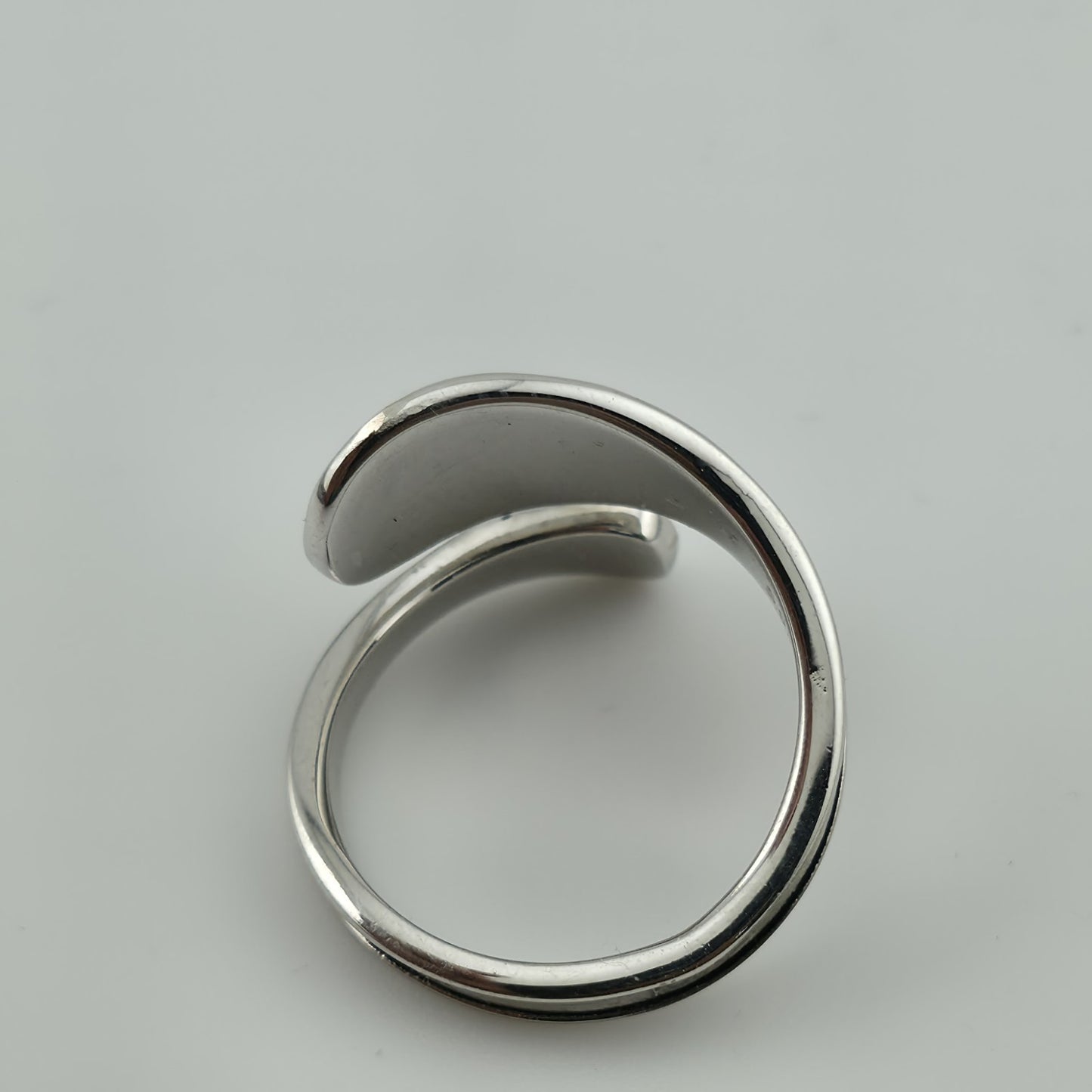 .925 Sterling Silver Wedding Band Ring  Men Women Adjustable Size Polished