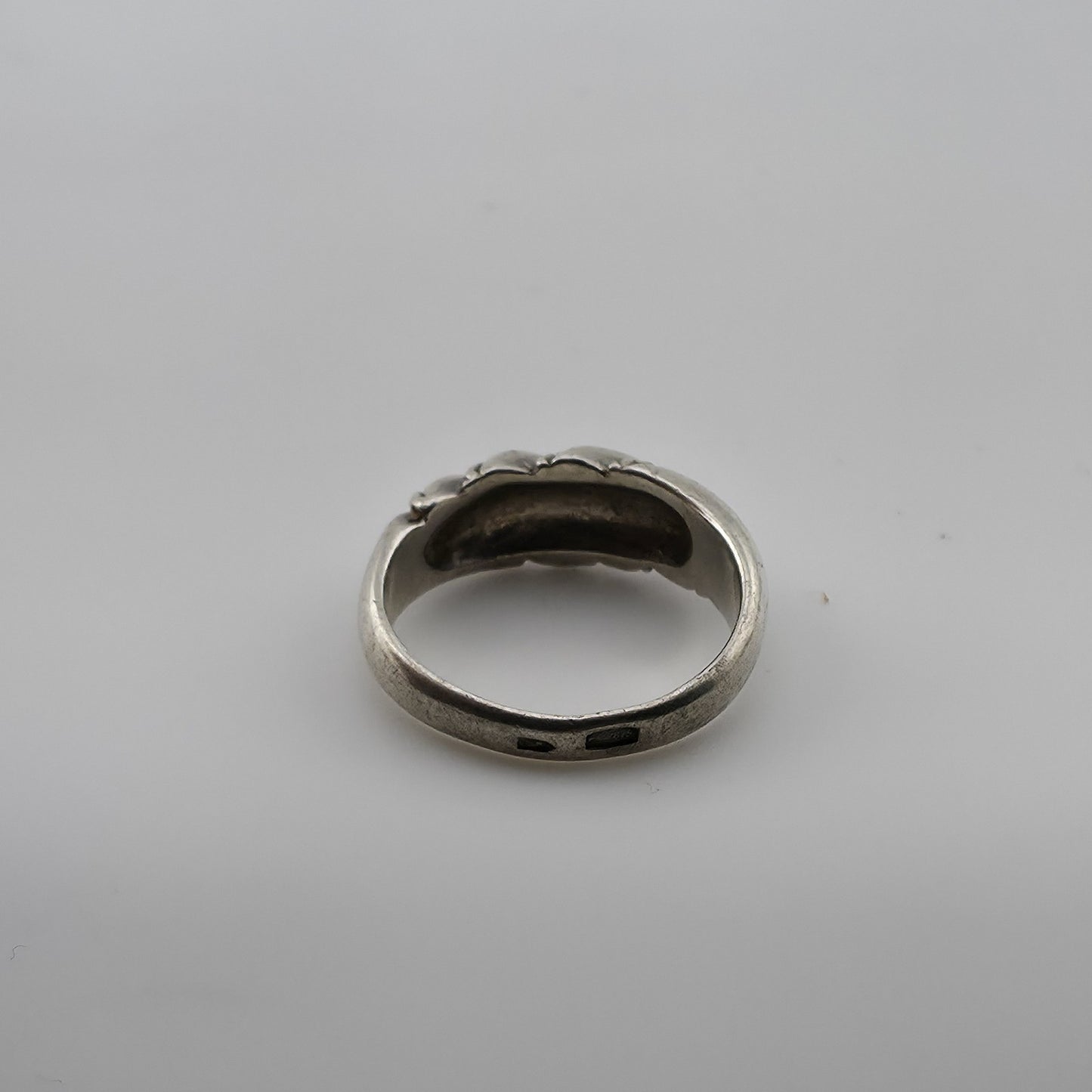 Vintage 925 Sterling Silver Twisted Rope Ring Women’s Statement Band Size 7.25