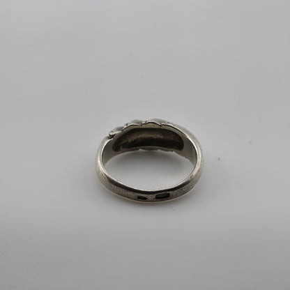 Vintage 925 Sterling Silver Twisted Rope Ring Women’s Statement Band Size 7.25
