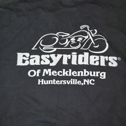 Easy Riders Shirt Mens Black Large Snake Skull Mecklenburg Huntersville NC Vintage
