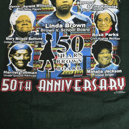 Positive women of the past present future 50 Years Brown V Board Shirt Large VTG