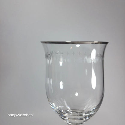 Lenox Pearl Platinum Crystal Iced Beverage Glass Goblet Set 20 Pc Elegant