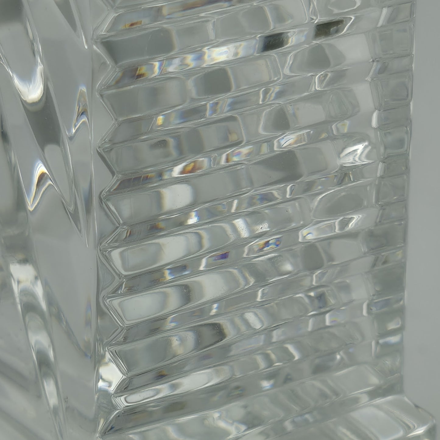 WATERFORD CRYSTAL LISMORE CARRIAGE CLOCK — 7" MANTLE / DESK
