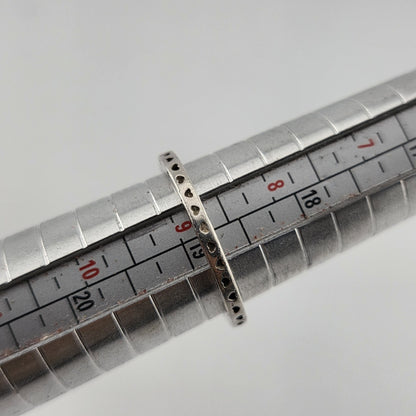 pandora sterling silver ring size 8.75 Hearts Stackable Band ALE 60 925