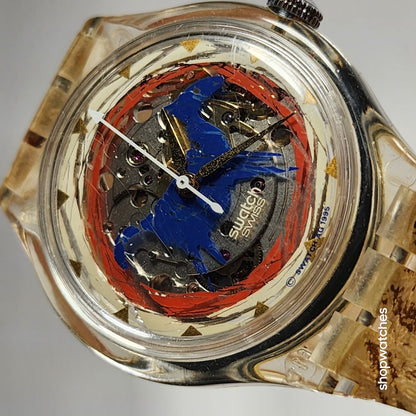 Swatch Vintage Rare Aniak Sak123 Automatic Swiss movement  23 Jewels EUC