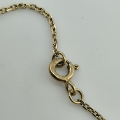 925 Italy SU Gold Plated Heart Pendant Necklace 16"