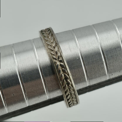 SeidenGang Ring Sterling Aquamarine Blue Stone Size 5.75 Patina