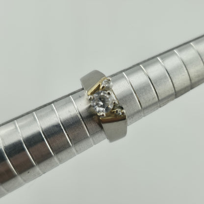 Disney Sterling Silver Ring Cubic Zirconia Mickey Mouse Size 4.75