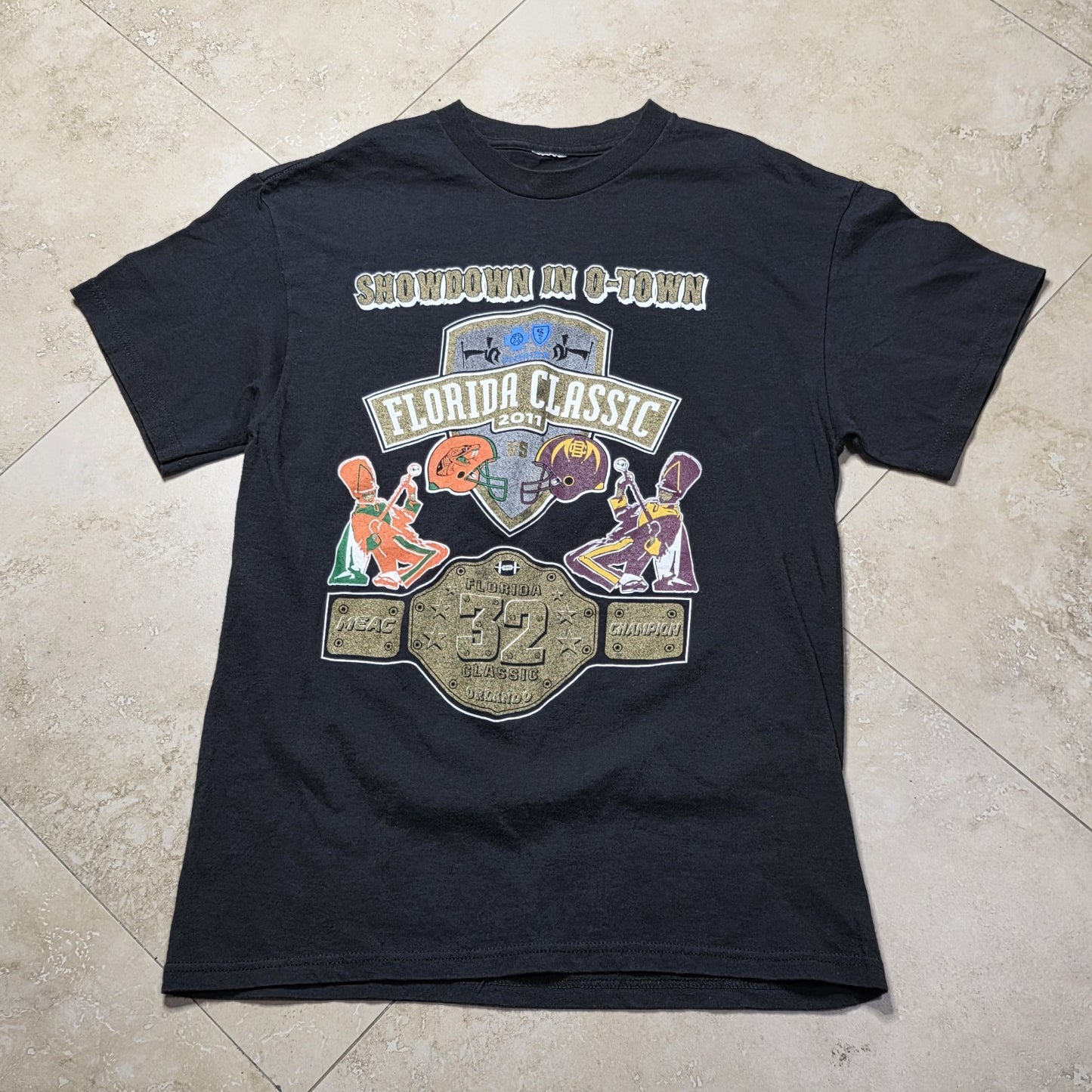 Florida Fl Class A&M Rattlers Vs. Bethune-cookman Wildcats Shirt NCAA Football M