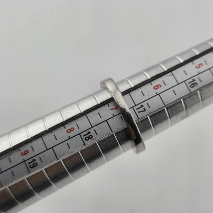 925 Sterling Silver Ring CZ ENGAGEMENT LADY Cute Eiffel tower Size 6.75