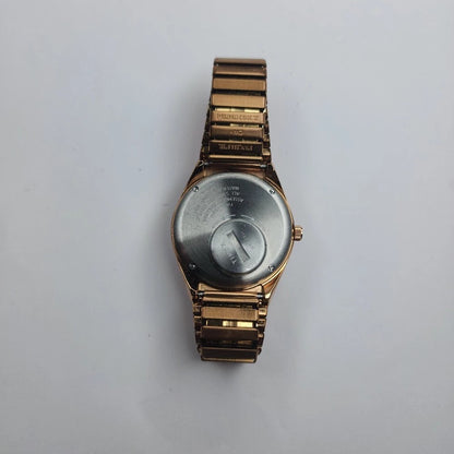 Timex Q Malibu 36mm Women’s Watch Gold & Pink Stainless Steel  Day-Date Quartz