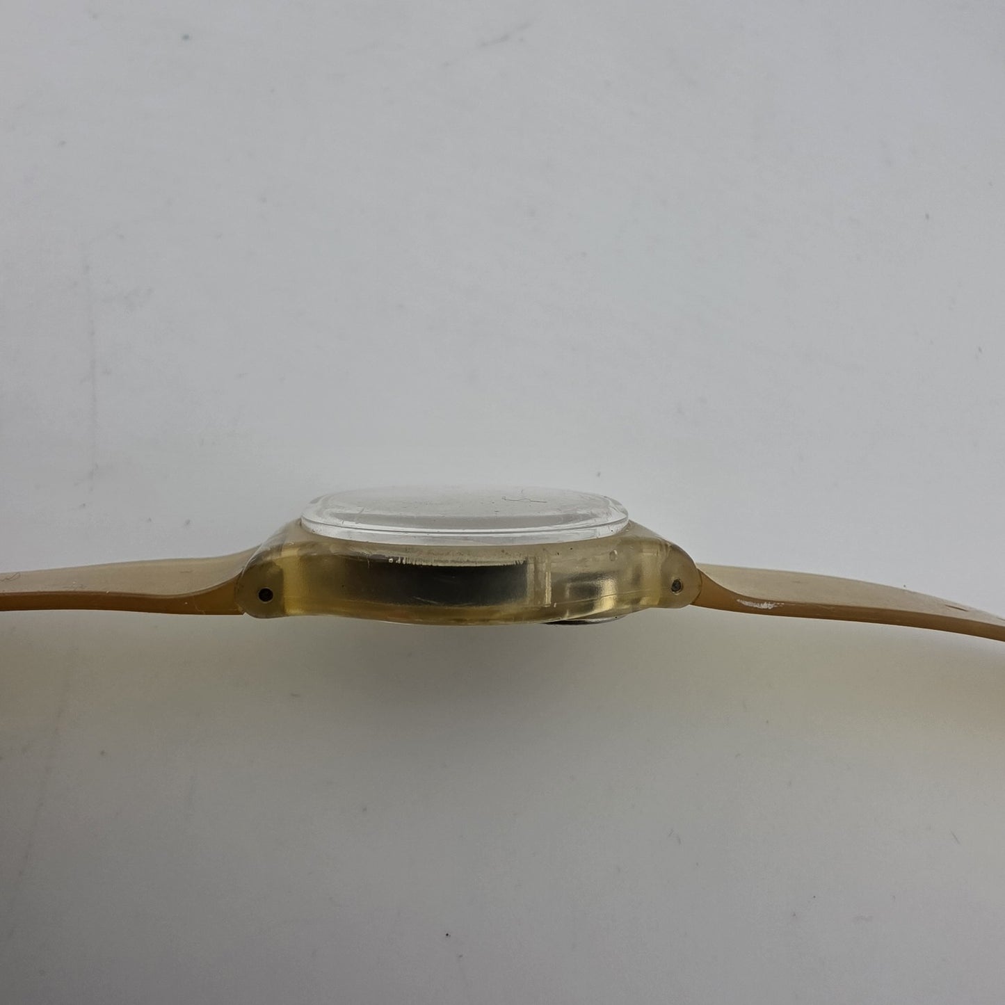 Swatch GK100 Jelly Fish Transparent Gent 34mm 1985 Vintage AG1985 Swiss Watch