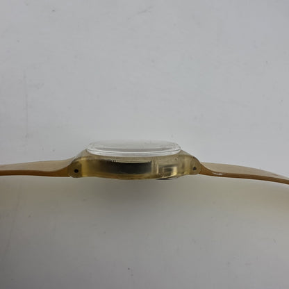 Swatch GK100 Jelly Fish Transparent Gent 34mm 1985 Vintage AG1985 Swiss Watch