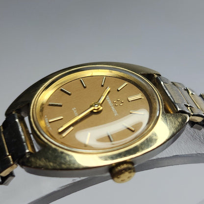 Eterna matic Watch sahida Brown Dial Womens Automatic Wristwatch 1960s Vintage