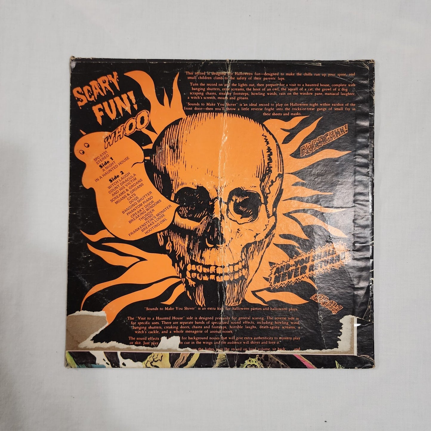 Sounds That Make You Shiver Pickwick Monster LP Vinyl  Scratches / Wear