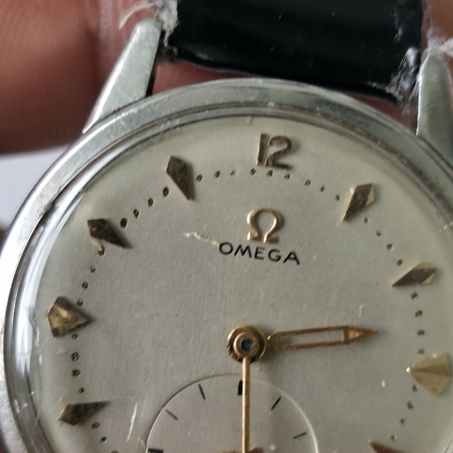 Omega Watch Ranchero Rare Movement 268 Manual Wind White Dial Vintage Working