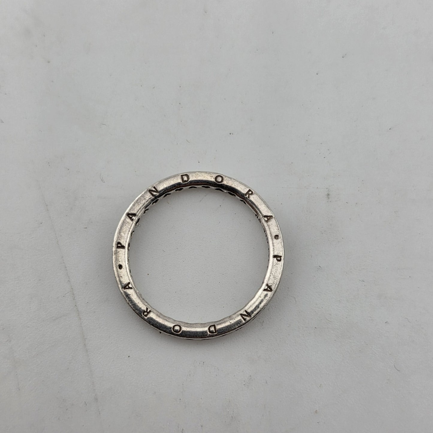 pandora sterling silver ring size 8.75 Hearts Stackable Band ALE 60 925