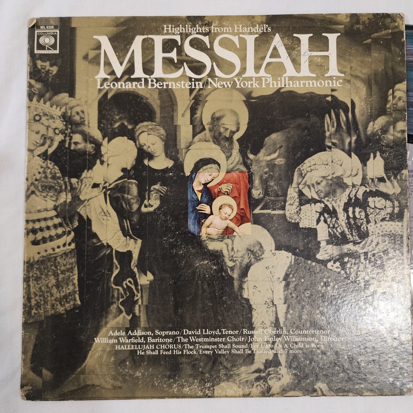 Highlights from Handel's Messiah Leonard Bernstein New York Philharmonic  Vinyl