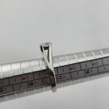 925 Sterling Silver Ring CZ ENGAGEMENT LADY Cute Eiffel tower Size 6.75