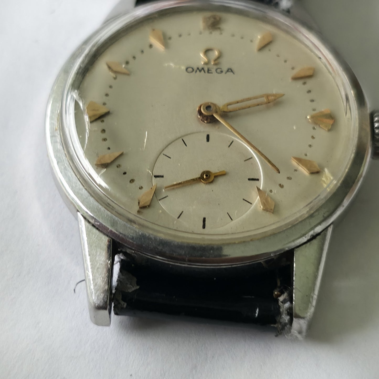 Omega Watch Ranchero Rare Movement 268 Manual Wind White Dial Vintage Working