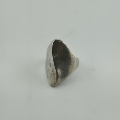 Ring Sterling Silver MCM MODERN contemporary Artisan Organic Minimalist Size 6.2