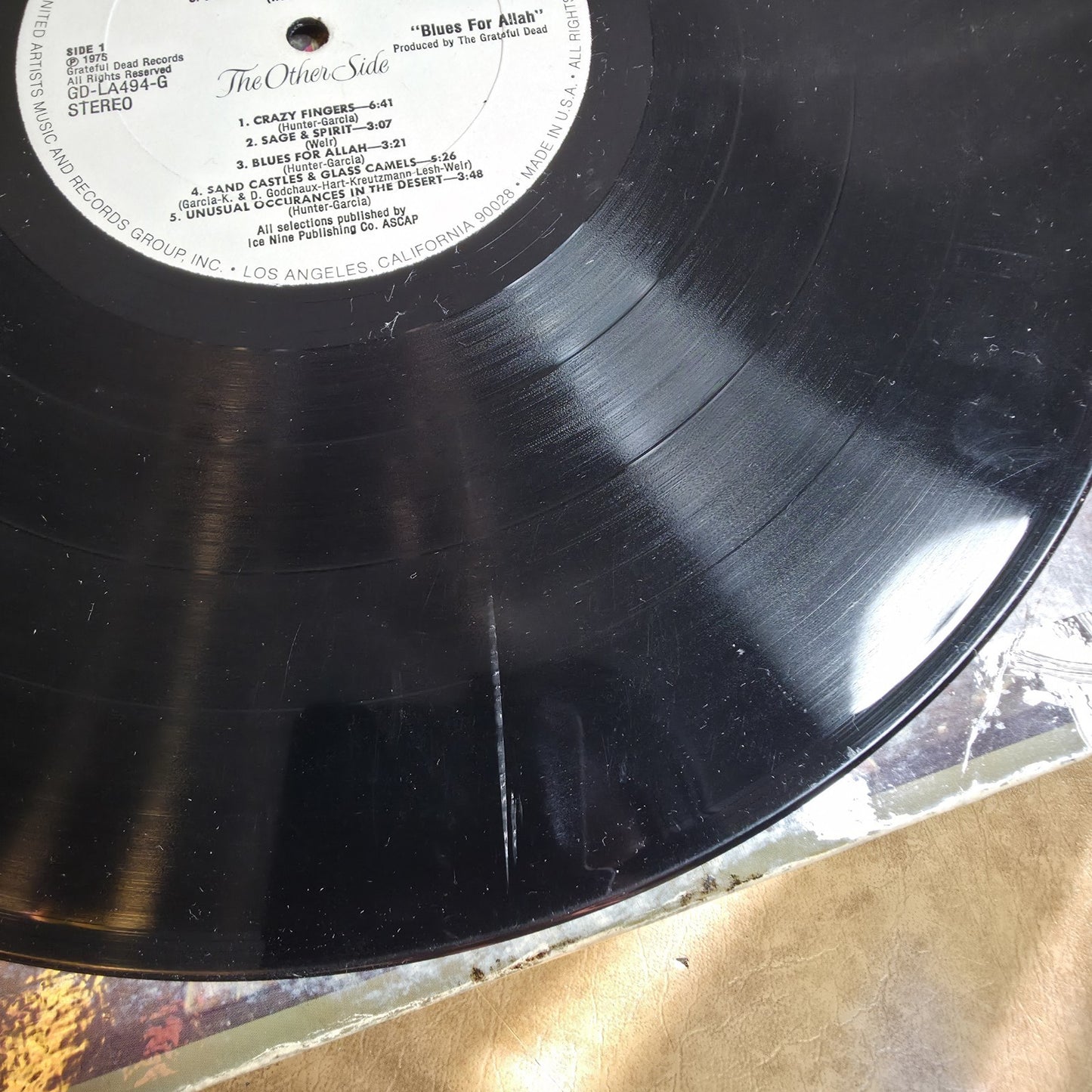 Grateful Dead Blues for Allah LP Vinyl 1975 Jerry Garcia Vintage