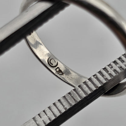 925 Sterling Silver Plain Band Ring Men Women Unisex Wedding Promise Minimal 6.5